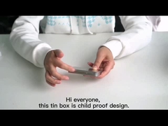 아이들 저항하는 주석 프리롤 담배 하락 주석 상자