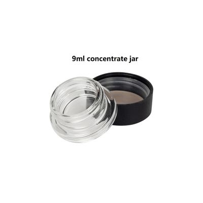 흰색 검정 맑은 Dab 컨테이너 콘센트라트 대마초 병 9ml