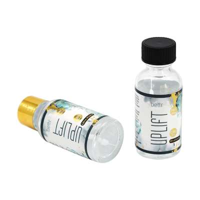 1온스 30ml 유독성 유독성 투명한 원형 보스턴 유리병 에센셜 오일 액체 약품 액체