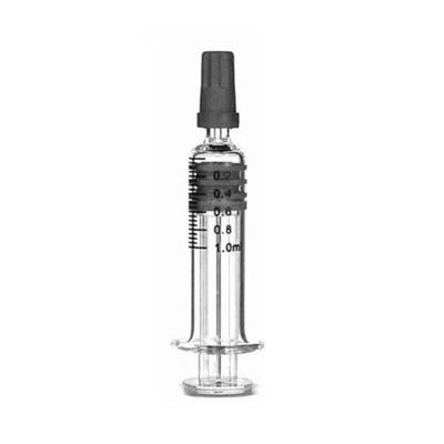 붕규산염 루어 슬립식 루어 로크 팁 주사기 1mL 삼 CBD 오일 유리병 펌프