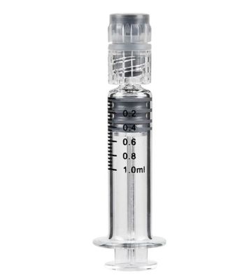 인도 대마 CBD 오일을 위해 사전 주입 가능한 붕규산 유리 루어 로크 기름 주사기 1mL