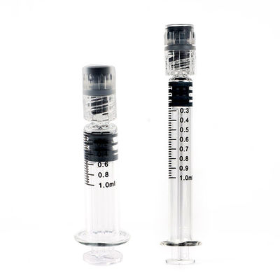 재사용할 수 있는 1mL 루어 로크 유리병 펌프 CBD 오일을 위해 불모입니다