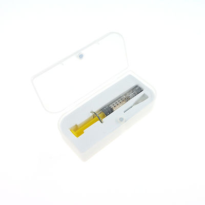CBD 오일 유리 주사 Luer Lock THC 오일 주사 1ml 빈 Luer 캡 유리 주사