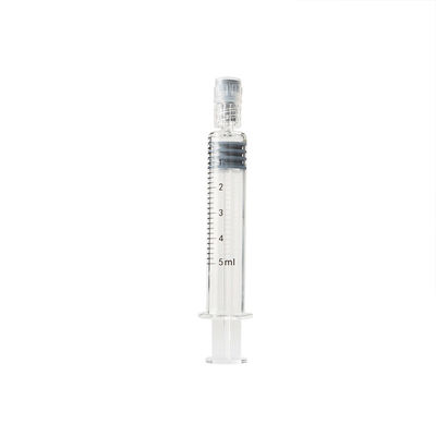 사전 주입 가능 5 Ml 루어 로크 주사기 비어 있는 붕규산 유리는 주사기를 가볍게 두드립니다