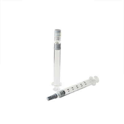 CBD 오일 3 밀리람베르트 소량 주사기를 위한 루어 로크 팁 불모 유리 시링크스