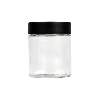 4가지 온스 클리어 글라스 잡초 병 밀폐된 어린이에게 안전한 인도 대마 꽃 병