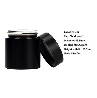 3개 온스 / 90 밀리람베르트 능력 글라스 잡초 병 D60 H52 Mm 사이즈