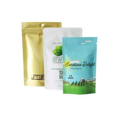 지플록식 대마초 가방 어수룩한 사람 마무리를 패키징하는 28g 454g CBD 마일라 잡초