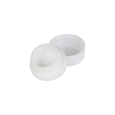 CR 스크루 캡을 가진 흰 고집 된 유리 항아리 명확한 Blach 사용자 지정 Wax Jar Dab Jar 포장
