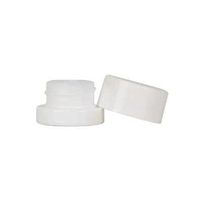 CR 스크루 캡을 가진 흰 고집 된 유리 항아리 명확한 Blach 사용자 지정 Wax Jar Dab Jar 포장
