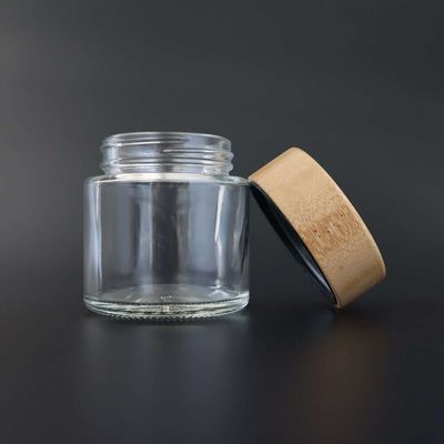 2-6oz 글라스 잡초 은닉처 병 차일드 프로프 대나무 덮개 유리 8번째 병