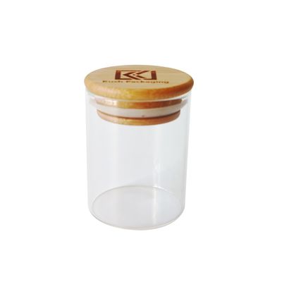 목제 흡수 Lid 붕규산염 유리병 1-18oz 넓은 입 삼 꽃 병
