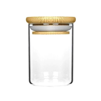 목제 흡수 Lid 붕규산염 유리병 1-18oz 넓은 입 삼 꽃 병