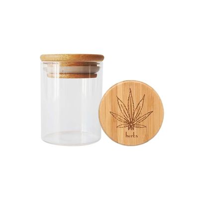 목제 흡수 Lid 붕규산염 유리병 1-18oz 넓은 입 삼 꽃 병