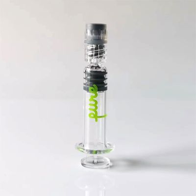 CBD 오일 유리 주사 Luer Lock THC 오일 주사 1ml 빈 Luer 캡 유리 주사
