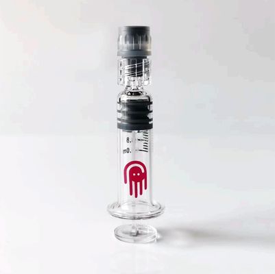 CBD 오일 유리 주사 Luer Lock THC 오일 주사 1ml 빈 Luer 캡 유리 주사