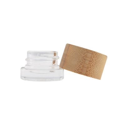 오일 더브 크림용 어린이 보호용 대나무 뚜?? 이 있는 5ml 밀집 유리 병