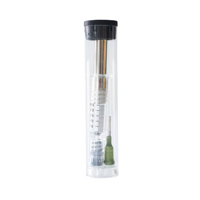 1ml Luer Lock Glass Syringe with Metal Golden Plunger 금속 골든 플랑저와 함께 1ml Luer Lock Glass Syringe