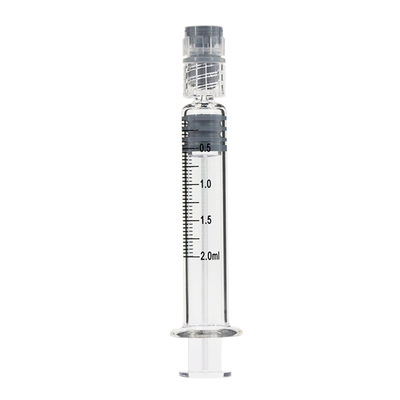 에센셜 오일용 2ml Luer Lock 선충분 보로실리케이트 유리 주사기