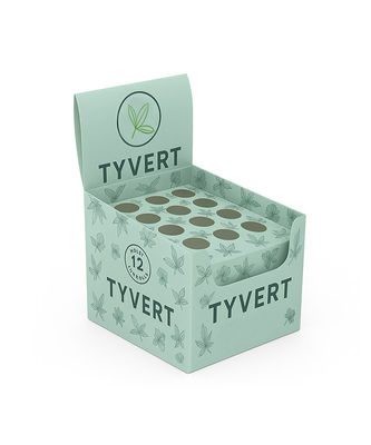 팝 톱 튜브를 위한 맞춤형 카드보드 카운터 톱 디스플레이